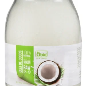 Ulei de cocos virgin raw bio 1000ml/920g Obio