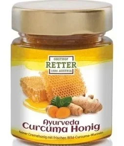 Miere cu turmeric bio 250g Retter