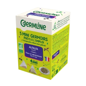 Mini germinatoare cu seminte de alfalfa bio 5 bucati x 8g 40g Germline