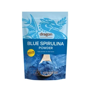 Spirulina albastra pulbere bio 75g Dragon Superfoods