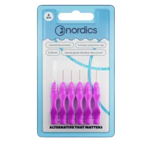 Periute interdentare cu capac protector 6buc Nordics