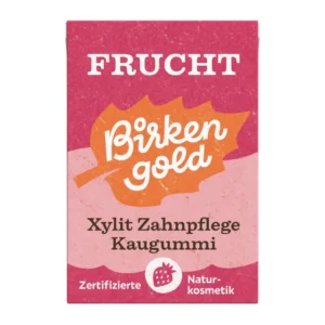 Guma de mestecat cu fructe 20 drajeuri 28g Birkengold