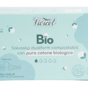Protej slip dual form din bumbac compostabil ecologic 1 picatura 35buc Vivicot