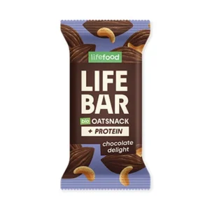 Baton proteic de ovaz cu ciocolata bio 40g Lifebar