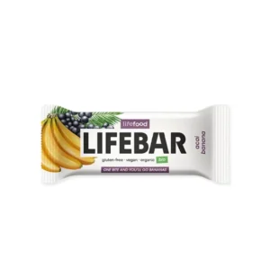 Baton cu acai si banane bio 40g Lifebar