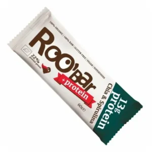 Baton proteic cu chia si spirulina bio 60g Roobar