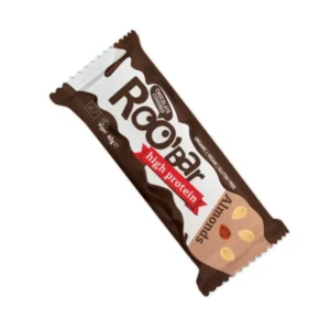 Baton proteic cu migdale invelit in ciocolata bio 40g Roobar
