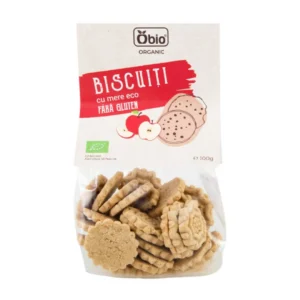 Biscuiti cu mere bio 100g Obio