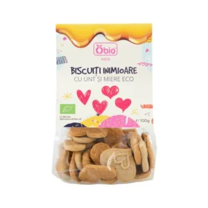 Biscuiti inimioare cu unt si miere bio 100g Obio
