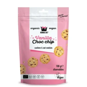 Cookie cu vanilie si ciocolata bio  100g Kookie Cat
