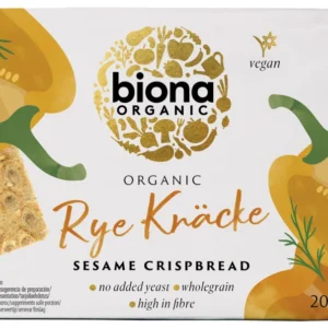 Crispbread din secara integrala cu susan bio 200g Biona