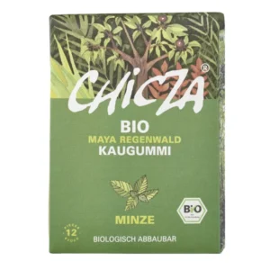 Guma de mestecat cu menta bio 12 lamele - 30g Chicza