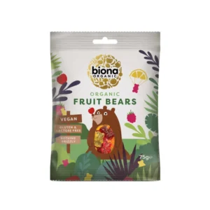 Jeleuri mini-ursuleti cu fructe bio 75g Biona