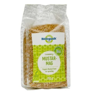 Mustar boabe pentru germinat bio 200g Biorganik