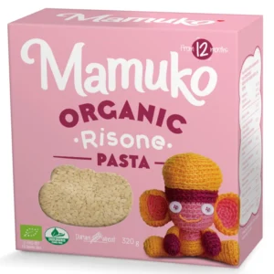 Paste in forma de graunte din grau dur pentru copii bio 12+ luni 320g Mamuko