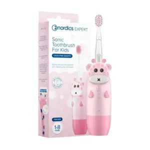 Periuta de dinti electrica pentru copii 1-8 ani - roz  Nordics