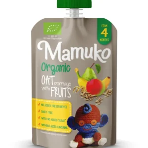 Porridge de ovaz cu fructe bio  4+ luni 100g Mamuko