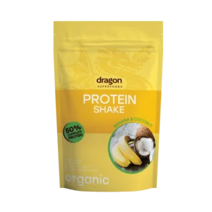 Shake proteic banane si cocos bio 450g Dragon Superfoods