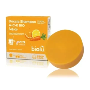 Sampon si gel de dus solid cu vitamina A, C, E ecologic 55g Biolu