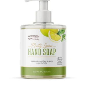 Sapun lichid pentru maini cu menta si lamaie ecologic 300ml Wooden Spoon