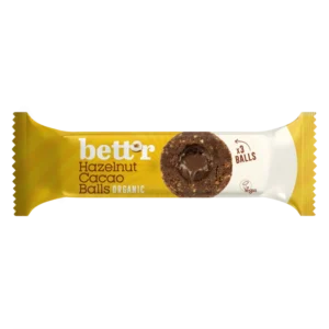 Bilute cu umplutura de cacao si alune de padure bio 3buc x 15g Bettr