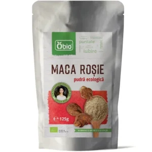 Maca rosie pudra bio 125g Obio