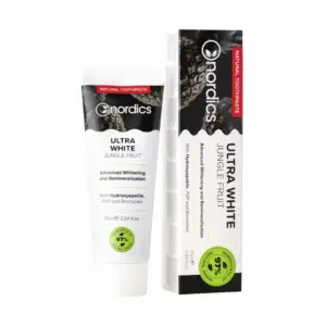 Pasta de dinti pentru albire cu carbune activ 75ml Nordics