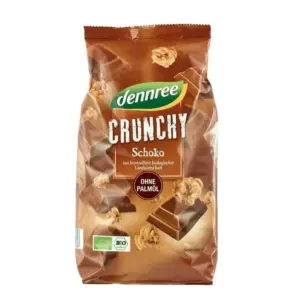 Cereale crunchy cu ciocolata bio 750g Dennree