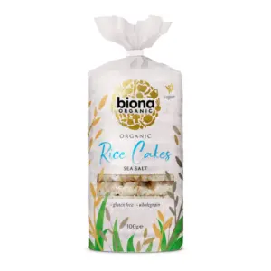 Rondele de orez integral expandat cu sare bio 100g Biona
