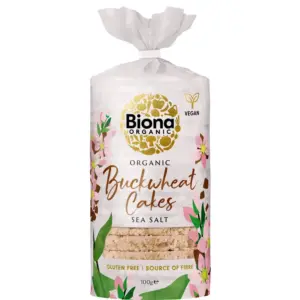 Rondele din hrisca expandata cu sare bio 100g Biona